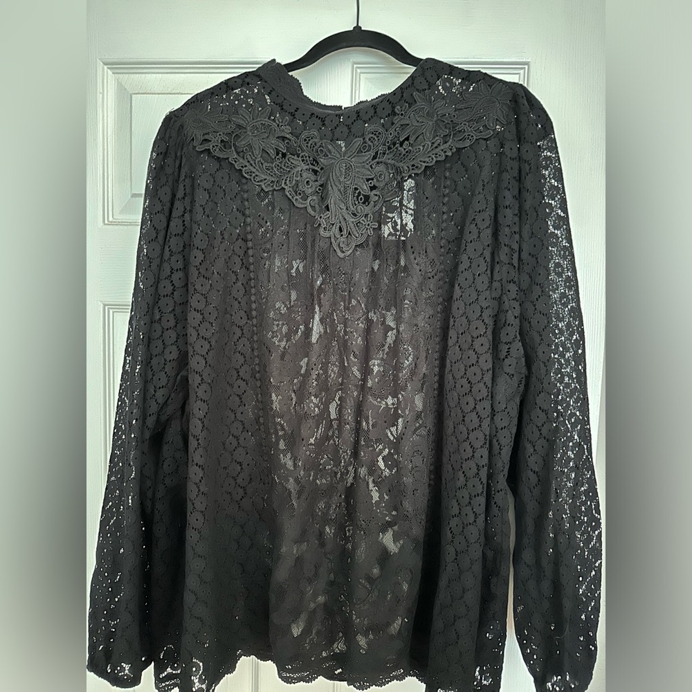 Black lace top that I forgot to return